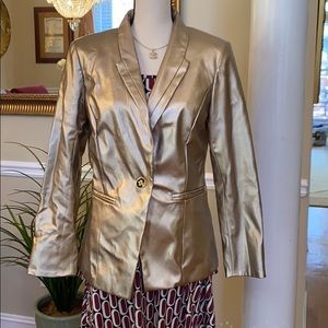 Designer Metallic Gold blazer